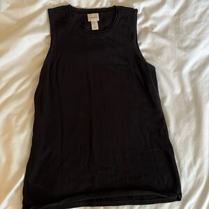 Chico's Black Knit Sleeveless Top - Size 0/Small